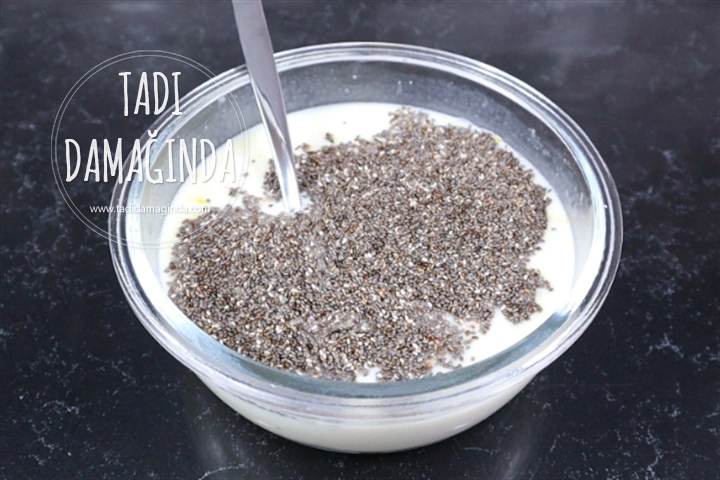 Limonlu Chia Puding (Laktozsuz Kazeinsiz Rafine Şekersiz)