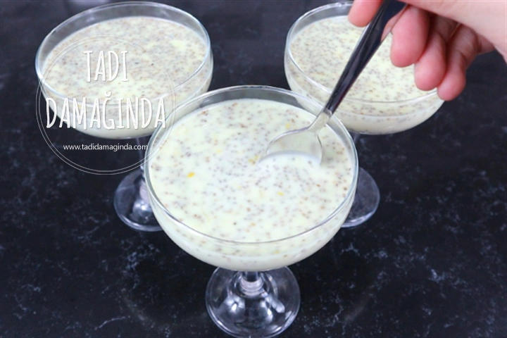 Limonlu Chia Puding (Laktozsuz Kazeinsiz Rafine Şekersiz)