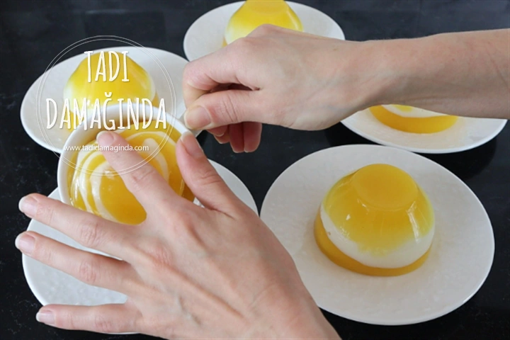 Porsiyonluk Portakallı Zebra Tatlısı