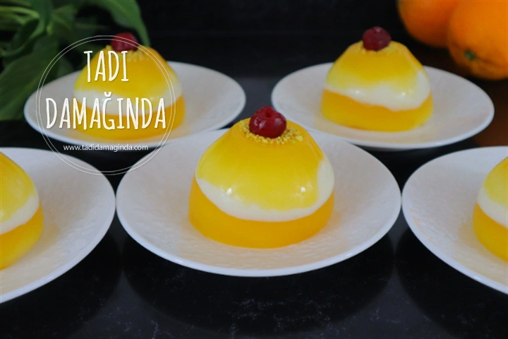 Porsiyonluk Portakallı Zebra Tatlısı