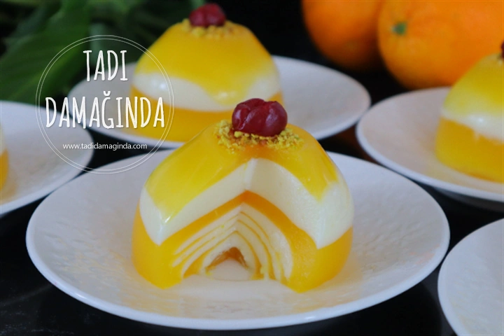 Porsiyonluk Portakallı Zebra Tatlısı