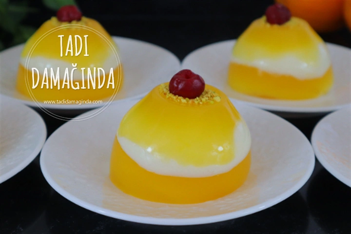 Porsiyonluk Portakallı Zebra Tatlısı