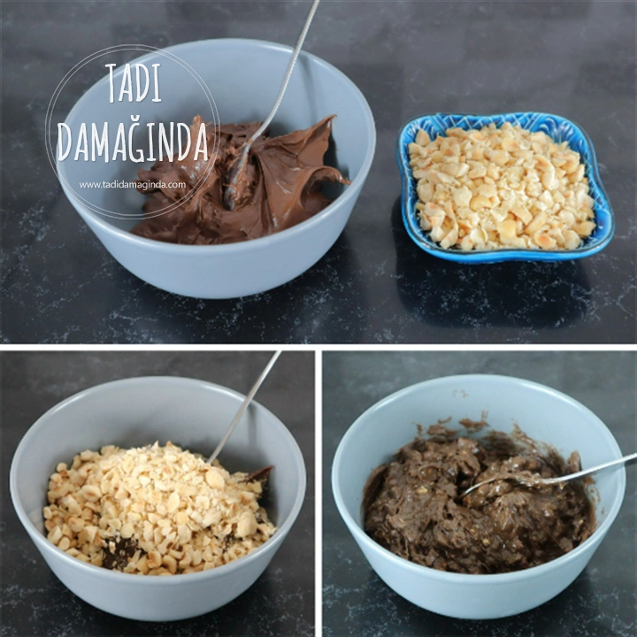 Çikolata Dolgulu Fındıklı Kurabiye