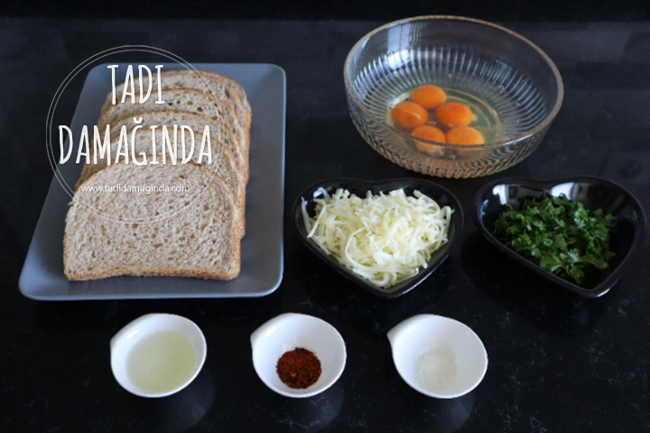 Fırında Yumurtalı Kaşarlı Ekmek