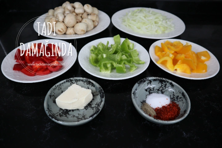 Rengarenk Karamelize Mantar Sote