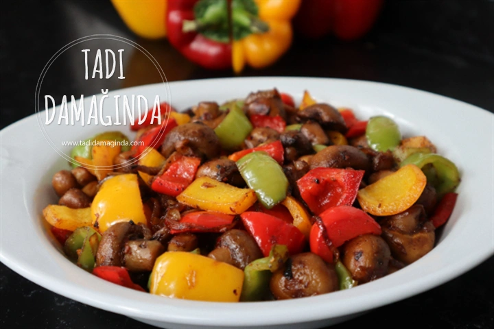 Rengarenk Karamelize Mantar Sote