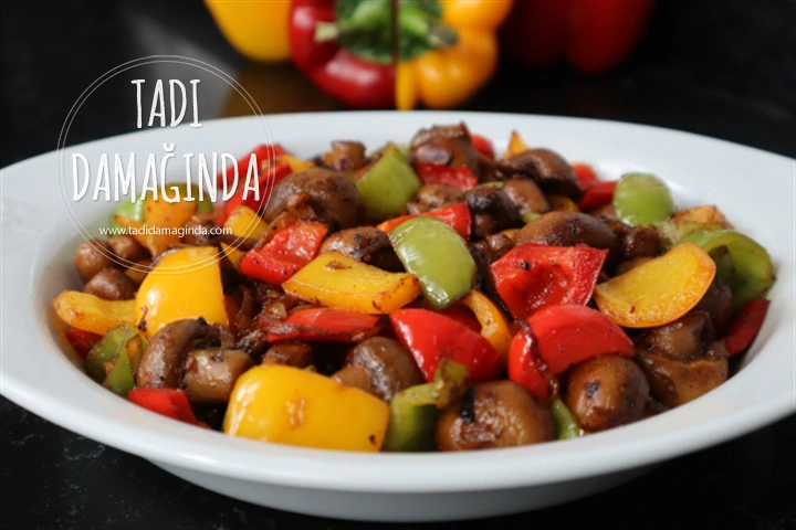 Rengarenk Karamelize Mantar Sote