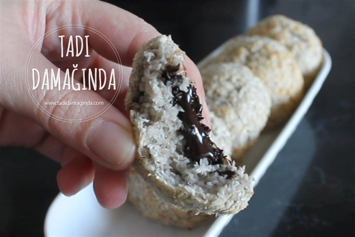 3 Malzemeli Hindistan Cevizi Kurabiye (Unsuz Yağsız Vegan)