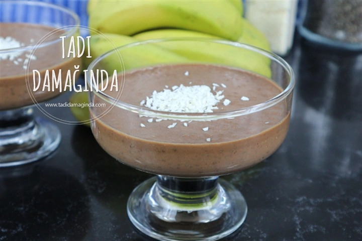 Laktozsuz Kazeinsiz Muzlu Kakaolu Chia Puding