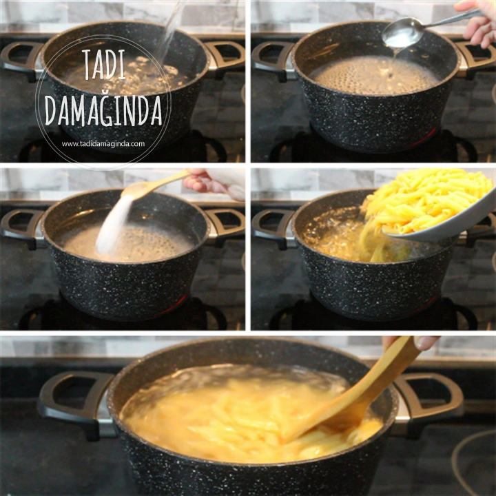 Fırında Ispanaklı Makarna