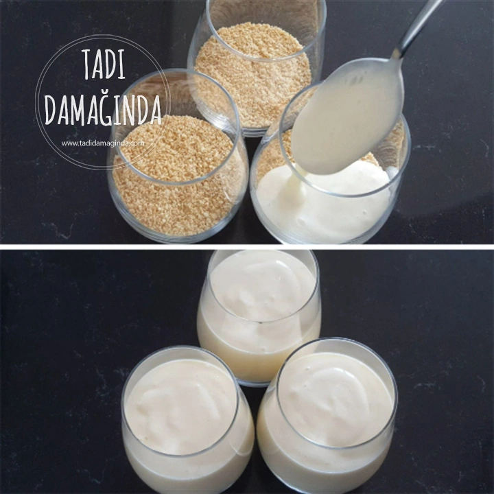 Karamelli Fıstıklı Muhallebi