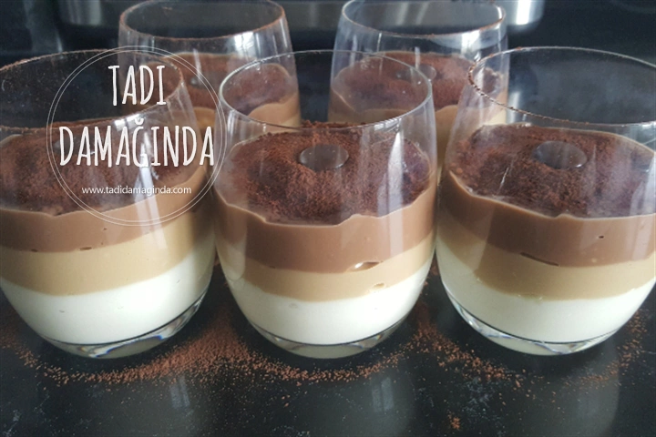 Kremalı Kahveli Kakaolu Puding (Glütensiz)