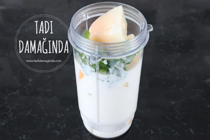 Şekersiz Kavunlu Milkshake