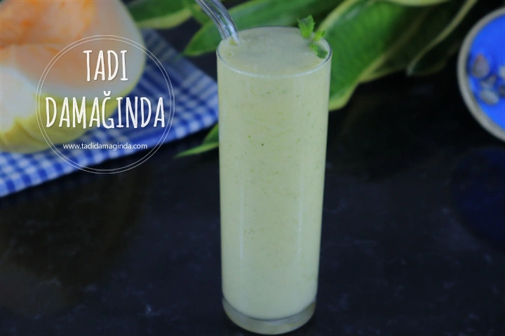 Şekersiz Kavunlu Vegan Milkshake