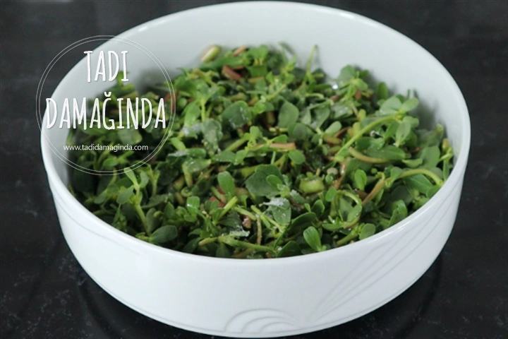 Tavuklu Cevizli Semizotu Salatası