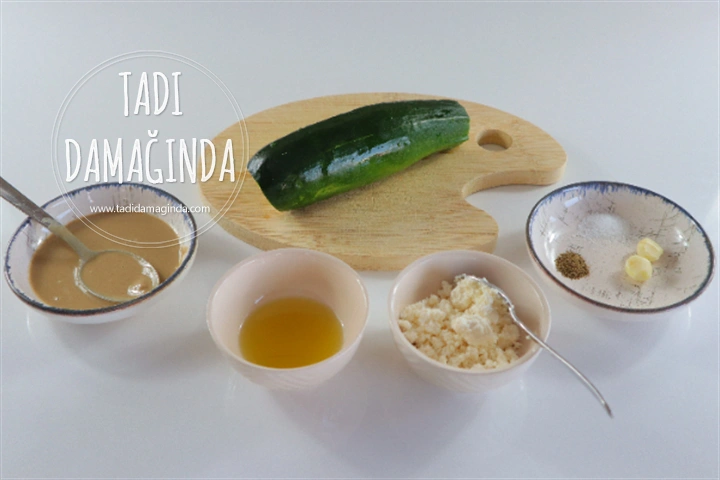 Tahinli Peynirli Kabak Mezesi