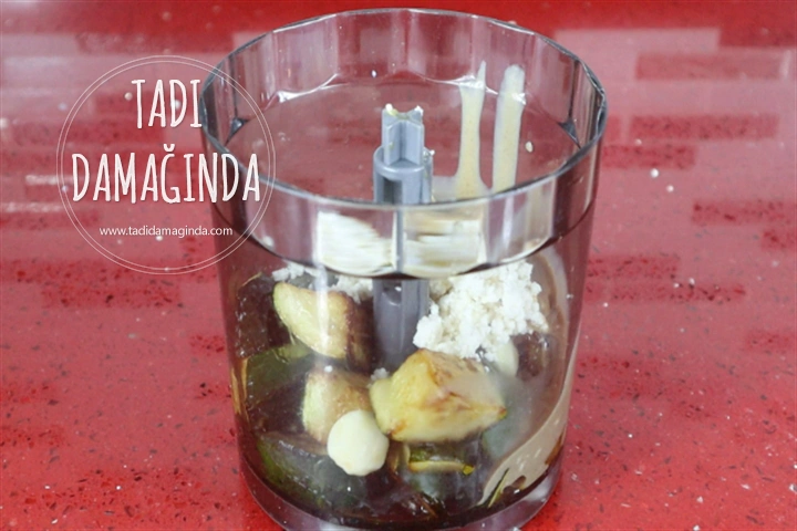 Tahinli Peynirli Kabak Mezesi