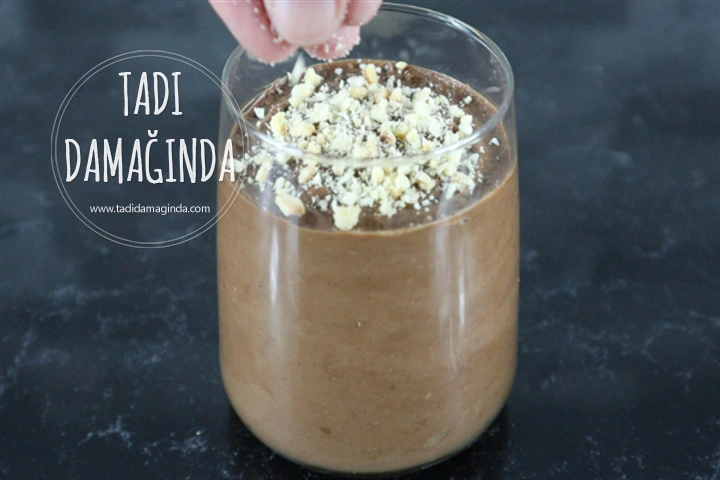 Kakaolu Fındıklı Avokado Puding (Şekersiz Glütensiz Vegan)