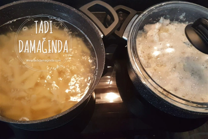 Kekikli Kremalı Tavuk Makarna